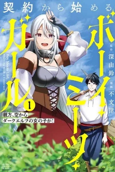Boy Meets Girl Starting with a Contract: Boss, a Dark Elf Girl Fell from the Sky!