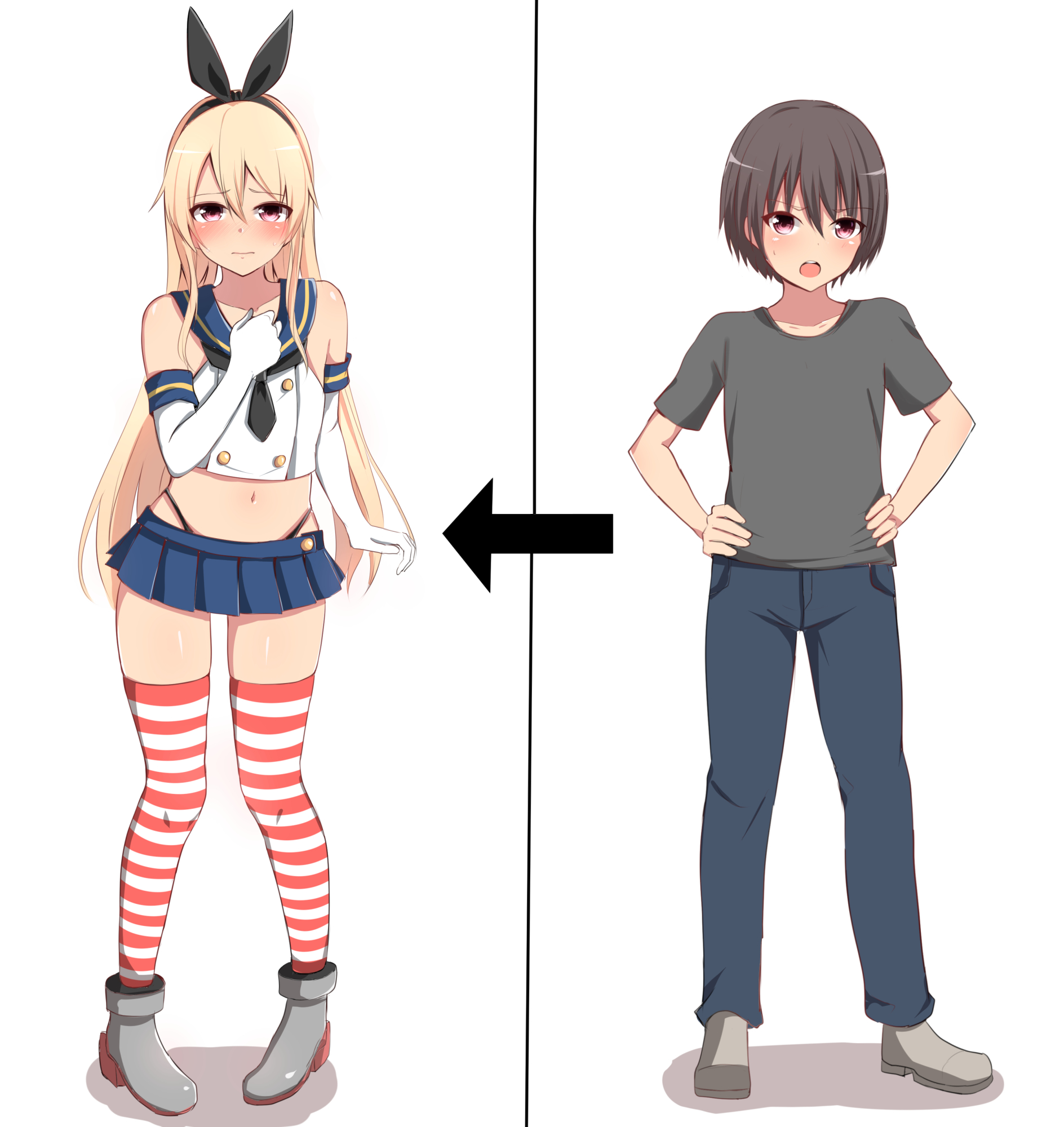 A boy who will become a great Shimakaze-kun in body and soul in a few years
