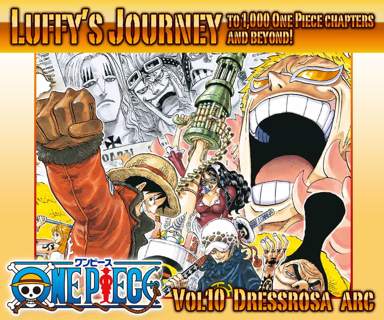 One Piece [Luffy's Journey : Vol.10 Dressrosa arc]