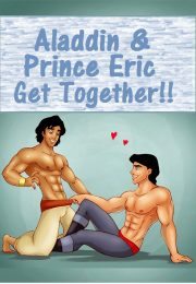 Aladdin and Prince Eric Get Together