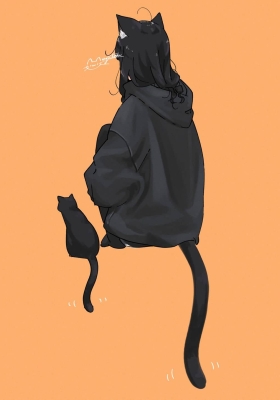 A Story About a Black Cat Who Becomes a Girl
